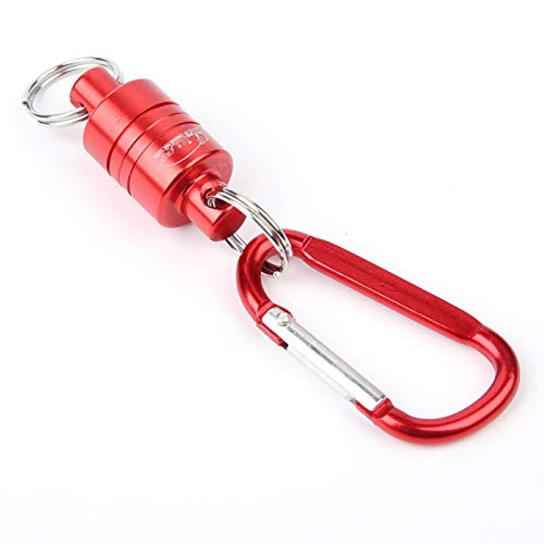 Magnetisch vissen Release Holder Fly Fishing Landing Net Release Clip Hangen Gesp voor Outdoor Fishing(Rood)
