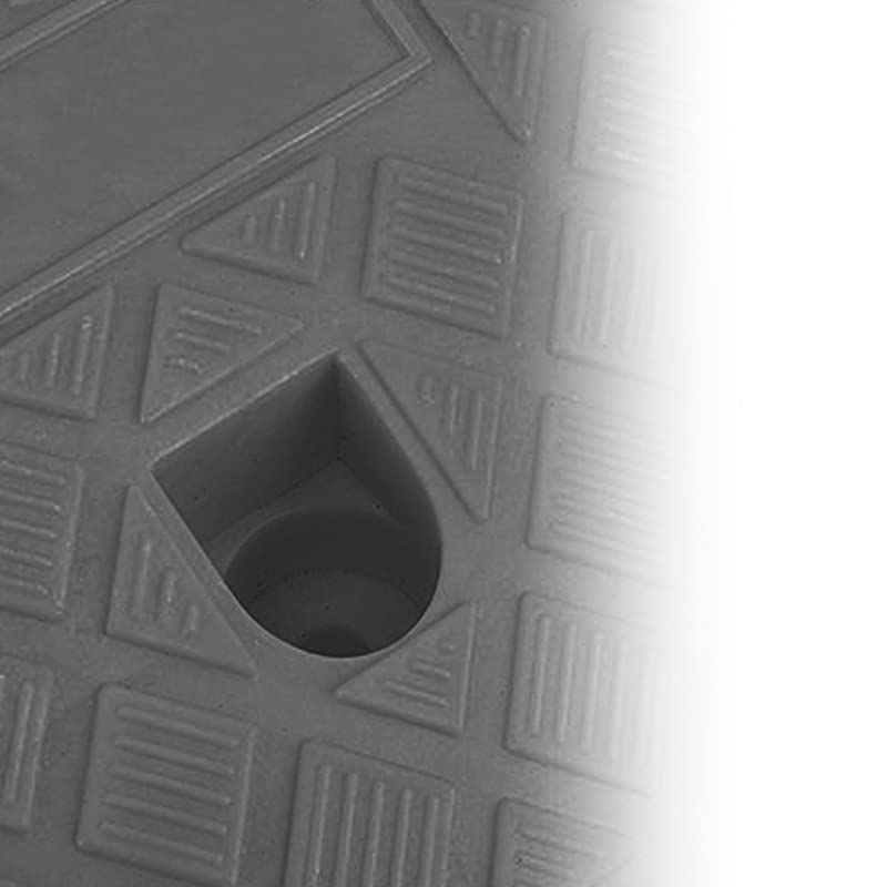 Auto Plastic Curb Ramp, hoge sterkte 13cm Hoogte drempel Ramp Ramp Handig Splicing Anti Slip Slip Ramp Accessoire (BLACK)