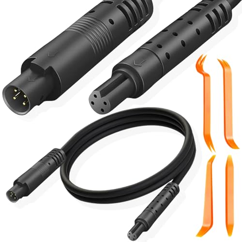 4 Pin Dash Cam Extension Cable, 4-Pin man naar vrouwelijke Dash Cam Achteraanzicht Spiegel Backup Camera Reverse Car Reocorder Cable Cord voor Vrachtwagen, SUV, met Gereedschap (4Pin, 5FT/150CM)