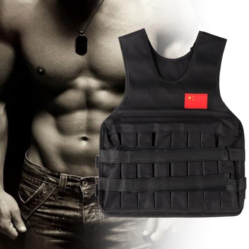 Sport Oefening Fitness Vest 20 kg Laad Zwart Gewicht Vest 20K G Vest Training
