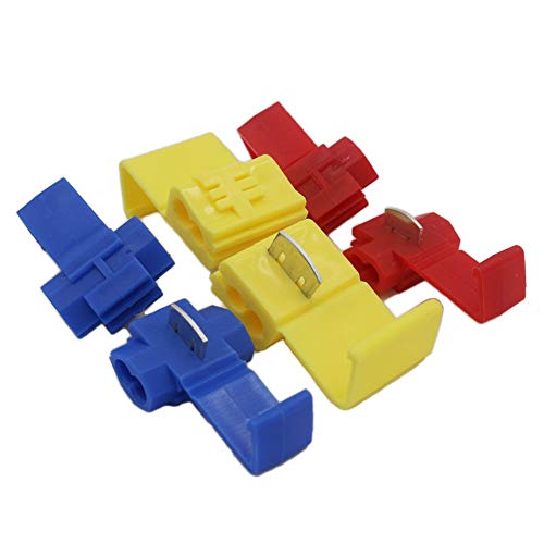 54 stuks Branch Connector Set, Quick Connectors, Kabel Dieven Assortiment, Quick Connectors (20 x Blue-20 x Red-14 x Yellow)