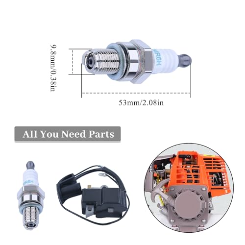 Bobinemodule voor Stihl BR500 BR550 BR600 bladblazer, met 2 bougies