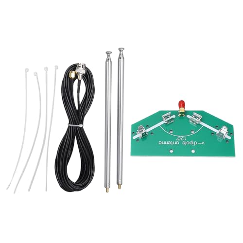 V-Dipole Antenna, Radio Replacement Antenna Universele Indoor Receiver Dipole Antenna Radio Home Indoor FM Ontvanger Antenna met TV Vrouw, TV Antenna