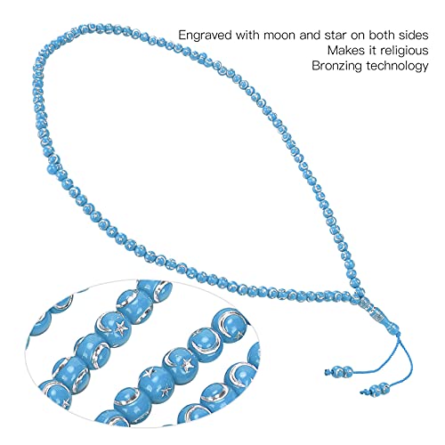 99 Moslim kralen gebed kralen armband Hars Unisex Mala ketting Boeddhist Stretch armband Rozenkrans Aanbidding Levert accessoire religieuze rozenkrans Decor (4#) 5