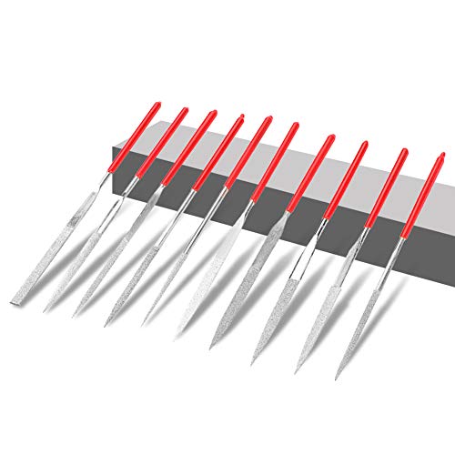 Gitaarbestanden, 10 stuks Fret Groove Zadel Lock Pickguard slijpen van bestanden Luther Reparatie Gereedschap Spelen Accessoires voor Gitaar Viool