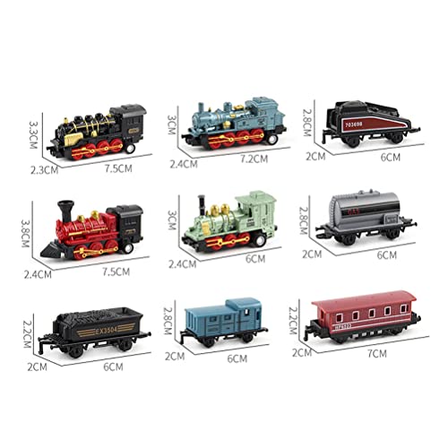 4 stuks Mini Steam Train Model Speelgoed Simulatie Retro Steam Train Speelgoed Kit, Steam Train Retreat Simulatie, Model Speelgoed voor jongens en meisjes