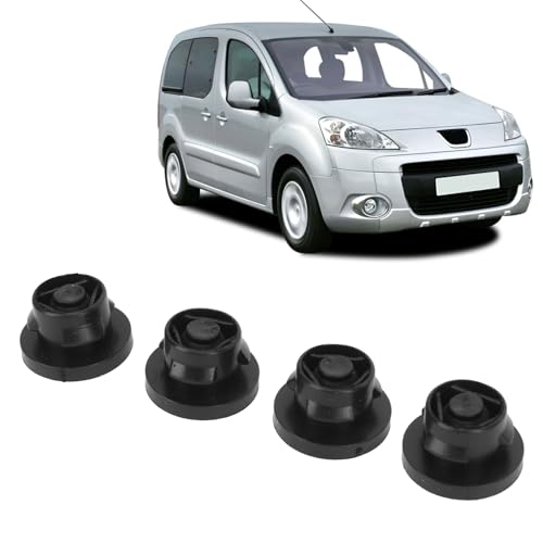 Luchtfilterdoos Rubber -Diglomet Langable OE Geschikt voor Berlingo 1.6 HDI, 4PCS Easy Installation Grie voor DIY -TENHUSIASTEN 5