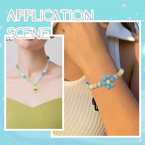 190 st. 8mm Ronde Ronde kralen Blauw Matte Ball Losse Spacer kralen Matte acryl kralen Bulk voor DIY Ballpoint Pen Lanyard Keychains sieraden maken 4