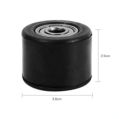 8mm kettingspanner Pulley Wheel Guide voor Motorfiets, Gemotoriseerde Dirtbike, Zwart