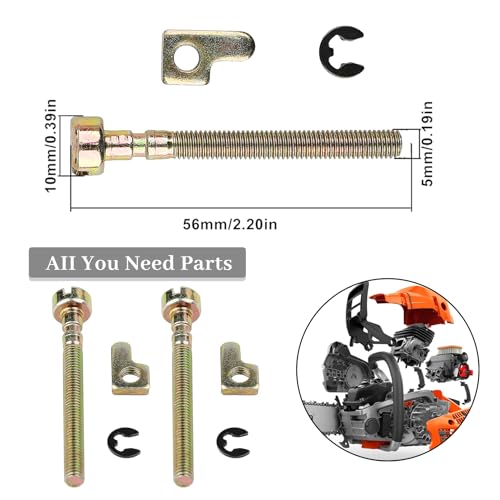 3Pcs/Lot kettingtensioner Richter Schroef voor McCulloch 335 338 435 436 438 440 441 442 444 kettingzaag Vervangingsonderdelen