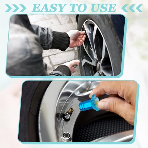 16 Stuks Valve Caps, Hars Bloem Band Valve Caps Legering Decoratieve Valve Caps Hoezen voor auto's, fietsen, vrachtwagens en motorfietsen 4