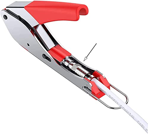 Sea SAT F-Quick Mount Connector HD Satellite Cable Compressie Plug F Compressieplug 7-7.5mm Coaxiale Kabel Antenne Kabelspanningstangen TV Antennekabel Coaxiale volledig metaal 5