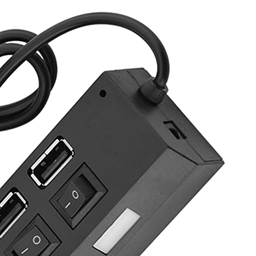 7 poort USB-hub, 450Mbps snelle transmissie, onafhankelijke switches voor PC, laptop, toetsenbord, geen conflictplug en afspelen gegevens synchroniseren hub splitter met bescherming op 3
