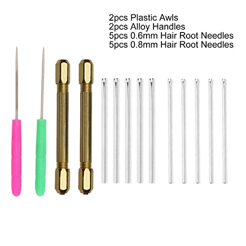 Poppen maken handmatige naald vilt Kit, Poppenhaar wortelen gereedschap metaal 10 naalden massief pop haar maken gereedschap, vilt naald gereedschap, vilten starter Kit, Naald Villing Stitch Punch Tool