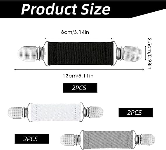 Verpakking van 6 Cinch Clips Taille Clip Cardigan Trui Jurken Cinch Clips 3 Kleuren Gebreide Jacket Accessoires Kleding Beddenvel Spanner met metalen Clip Kleding Clip voor Sweater Shirt en Handschoen, Nee