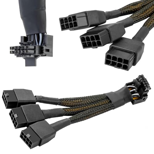 90 graden rechterhoek 16 AWG PCIE 5.0 12VHPWR 600W 3x8 Pin tot 16 Pole (12+4 Pole) Power Adapter Kabel voor RTX 4080 3090TI 4070Ti (Type B) Grafische kaart