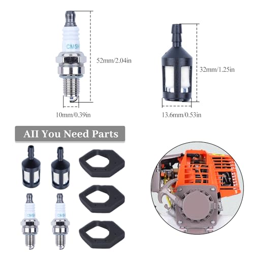Brandstofluchtfilters Foam Spark Plug Kit voor Honda GX25 GX25N GX25NT HHT25S Motor