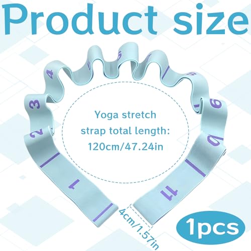 Yoga Stretch Band, Yoga Set, Stretch Band met 11 Loops, Yoga Stretch Band, Highly Elastische Gymnastiek Band, Fitness Bands, Yoga Stretch, Yoga Stretch Band, voor Pilates, Gymnastiek, Effective Stretch