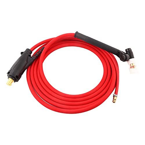 Lasstok, NP17 TIG Toorts 4m TIG Lasser Argon Arc Soldeergereedschap, 13.1ft Rood-rood draagbare lichtgewicht TIG lasbrander
