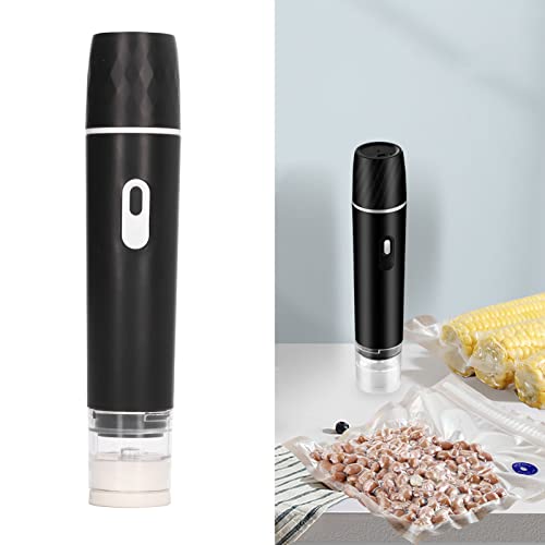 Elektrische luchtpomp handheld Vacuum Sealer Draadloze draagbare snelle Air Outlet Efficiënte opslag voor voedsel en kleding (zwart) 3
