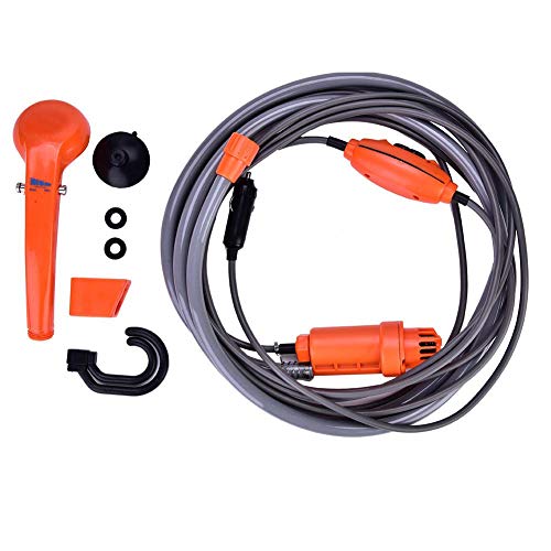 Auto douche, 12V autoplug Outdoor Portable Doucheset voor voertuigen, Camping Reizen, Camping, Boottochten, Huisdier Schoonmaak Etc 5