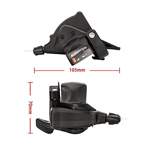 Zeefiets Derailleur, Mountain Bike Rear Derailleur, 1 Pair 3 x 9 Speed Bike Gear Shift Links/rechts Derailleur