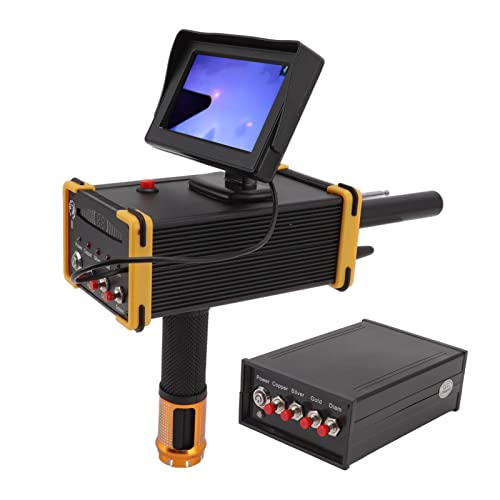 15M Deep Metal Detector Gold Digger Metal Scanner Zoekbereik Apparaat 1000M met GR8000 Screen Yellow Edge 100-240V (EU-plug)