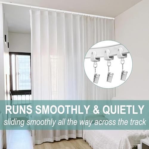 Zee 40PCS Plastic Gordijn Runners Sliding Glider, Gordijn Track Rollers, voor Windows Douche Plafond Gordijn Rail 4