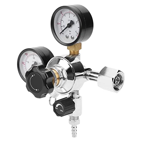 Kooldioxideregulator, Bier Soda Barrel Pressure Relief Valve Home Brew Bier Gas Line assemblage met bevestiging Ring Loop drukmeter uitgang 0-60 Psi 4