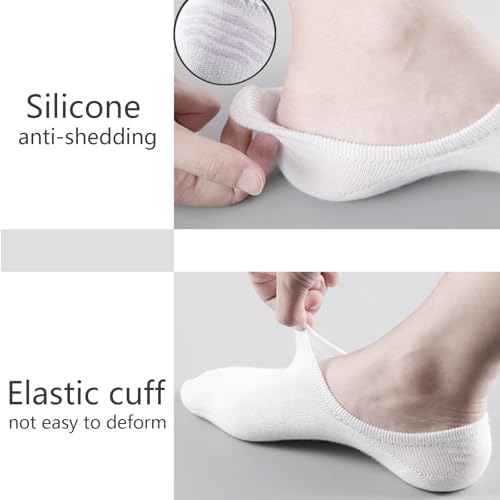 No Show Sokken voor mannen en vrouwen, Non-Slip met Siliconen Strips, Onzichtbare Sokken voor vrouwen, Low Cut Enkel Cotton Lining, Onzichtbare Sokken voor Loafers, Sneakers 3