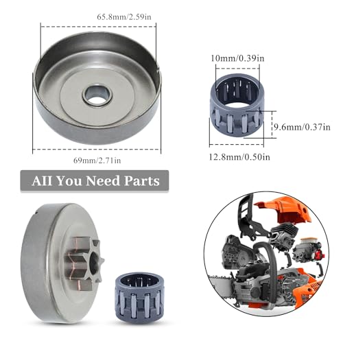 325"-7T Clutch Cover Drum Sprocket Voor Stihl MS250 MS210 MS230 MS170 MS180 017 018 021 021 025 met naaldlager kettingzaag