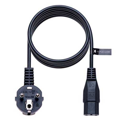 Stroomkabel compatibel met PC, monitor, printer, scanner, Playstation 3 en Playstation 4 Pro, TV, Videoprojector, TV HDTV, monitor met CEE 7/7 op C-13 3 (3m) aansluiting