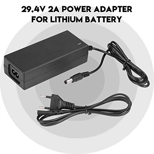 Batterijinvoer: DC 29.4V-1.6A, Adapterkabel voor Lithium 24V Lithiumlader Batterij US Plug 2A Safe Charger Stroom 3