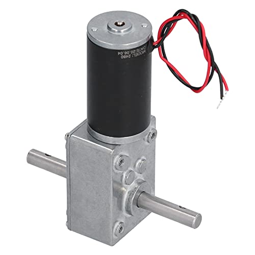 Worm Gear Motor DC Motor metalen behuizing Roestvrij staal uitgang Shaft lage wrijving energieverbruik Elektrische motor gebruikt in huishoudens (DC12V 260RPM)