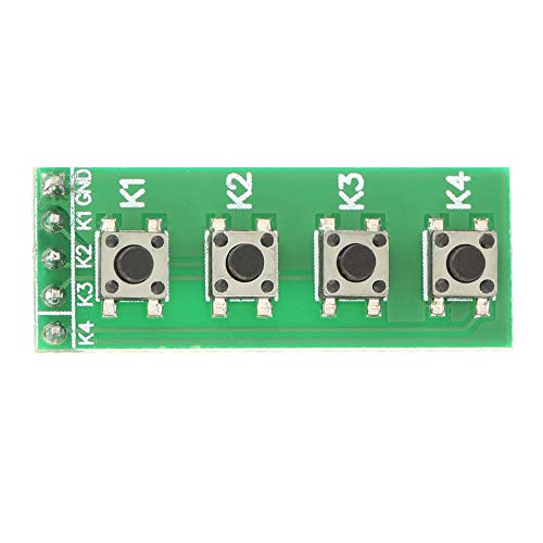 4 Knop toetsenbord DIY toetsenbord Universeel 4 toetsen Drukknop schakelmodule toetsenbord 5