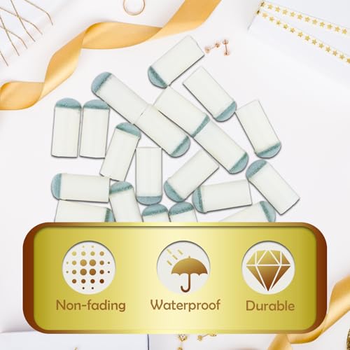 Slip On Pool Cue Tips, 20st 12mm Biljart Pool Cue Tips, Vervanging Schroef On Pool, White Pool Cue Stick Ferrules voor Biljart, Pool Vrijetijd Sport 3