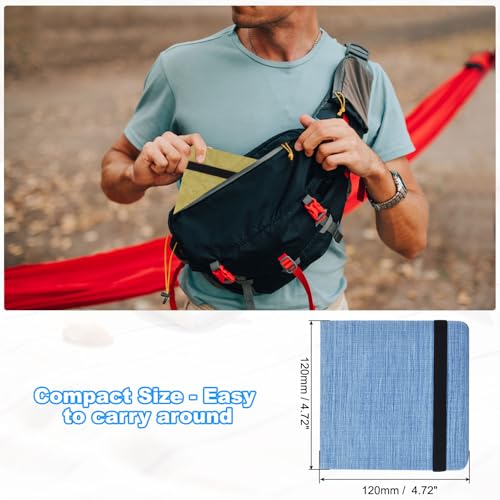 Waterverf Journal, 24 vellen 100% Katoen, Cold Pressed Waterverfpapier, Handboek, Sketchbooks, 150lbs/300g/m2, Coarse Lines for Art Painting, Draftsman, Blauw 3