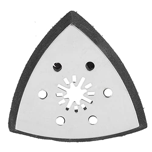 90mm Oscillating Multi Tools 6 gaten Driehoekig schuurkussen met 61 schuurpapier Set, Compatibel met Silverline, Ferrex & 3