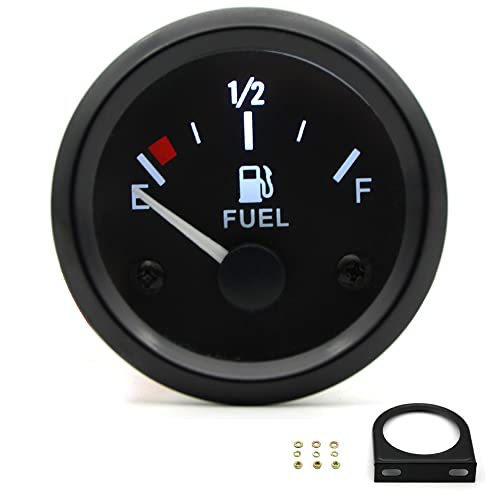 Brandstofmeter 2inch 52mm Universele auto brandstofmeter met LED digitale brandstofsensor E-1/2-F Range Pointer 12V voor SUV-boot 3