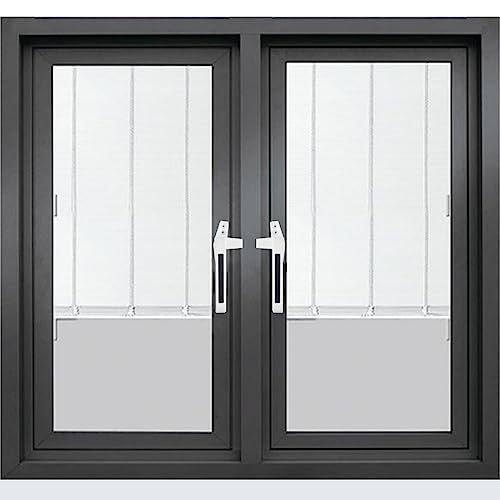 Vensterhandgreep, Linker- en Rechterhandgreep, Aluminiumlegering, Draaideuren, Vensterblokkering, Uitschuifbare Vensterhandgreep voor Patios Wit 3