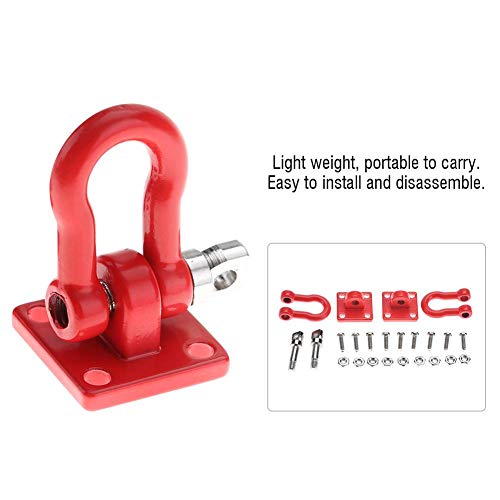 RC Trailer Buckle, 2Pieces RC Shackle Lock Catch Accessoire voor RC Climbing Crawler (rood) 5
