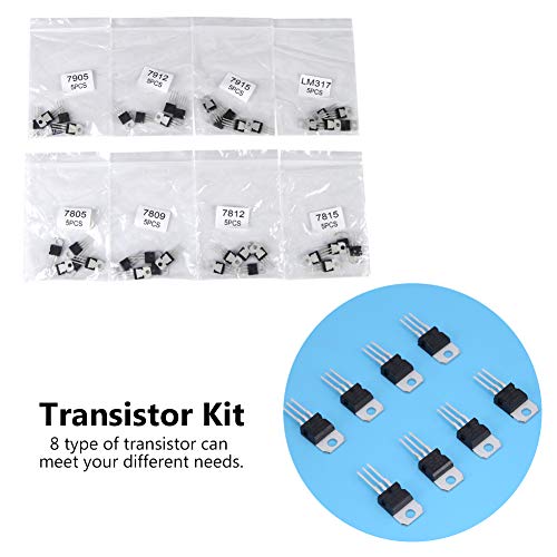 40st 8 Kinds 7805 7809 7812 7815 7905 7912 7915 LM317 TO-220 Spanningsregeling Transistor Assortiment Kit 4