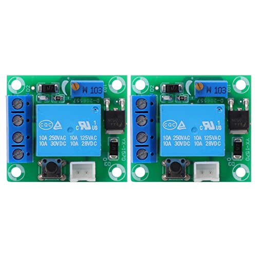 2 st Batterij Onderspanning Bescherming PCB Module Laagspanning Automatische Uitschakeling Switch 5V 12V 24V 10mA(12V)