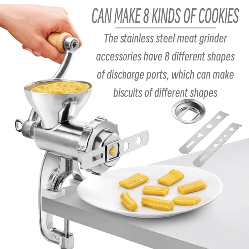 2 Piece Pastry Sprayer Attachment Pastry Attachment Accessoires Keukenhulp 8 Vormen Roestvrij staal Mondstuk Cookie Accessoires voor MUM4/MUM5 5