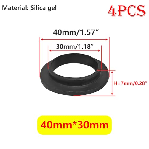 4 st spoelzegel, 40 mm