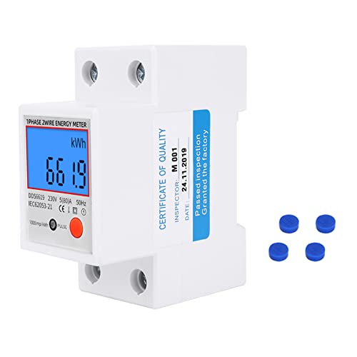 Enkele fase elektrische energiemeter, 230V Resetable Digital Display Single Fase LED backlight elektrische vermogen Watt uurmeter