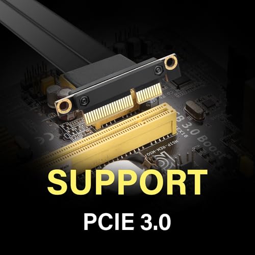 PCIe 3.0 X4 Extension Cable 90 Degree PCI-E 4X Man to Female Riser Cable 20CM (90 graden) 5