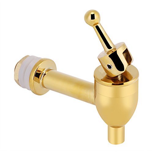 Koperen Faucet, Badkamer Taps, Mixer Wash Basin Faucet, Dispenser Water, Dispenser Vervanging Spigot voor Wijn Beer Drank (12mm-Golden) 5