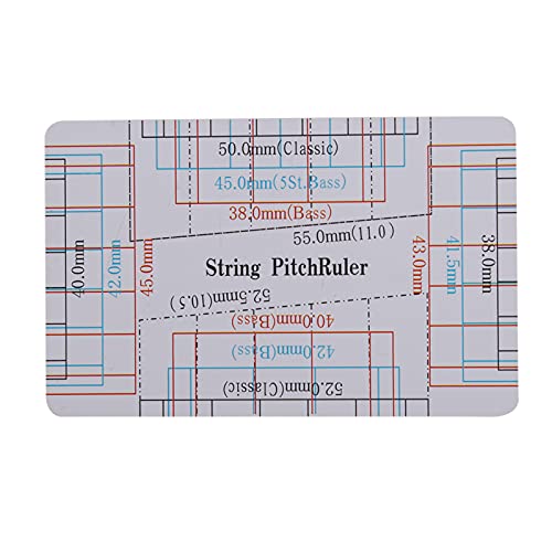 2 stuks Gitaar String Actie Ruler, Gitaar Setup Gauge Luzier Meetinstrument voor Gitaar Bas Instrument Accessoires