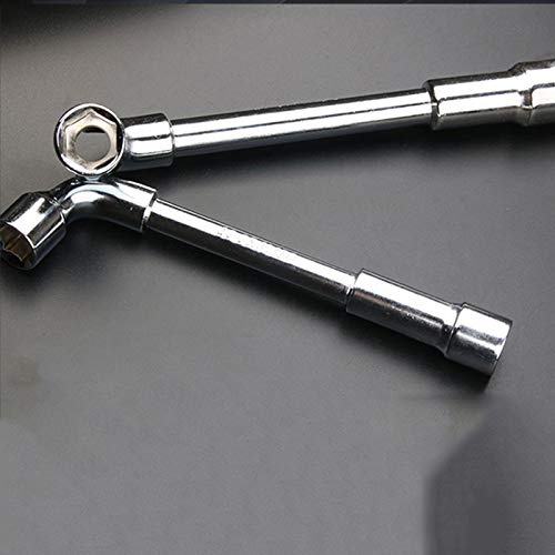 Tubular Socket moersleutel Dubbele moersleutel L Type Angled Elleboogsleutel voor thuis- en fabrieksgebruik (17mm) 3